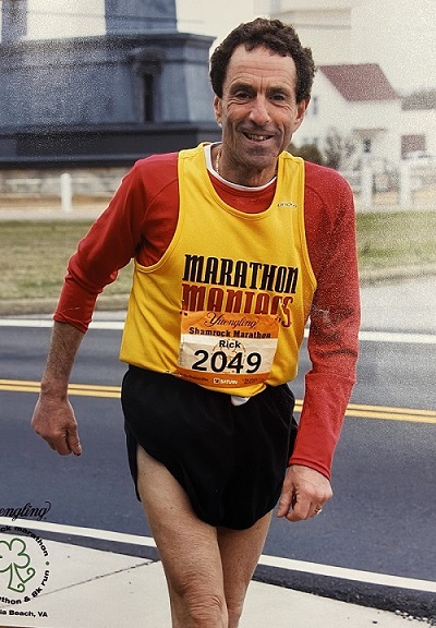 Dr. Rayman at the Shamrock Marathon in Virginia Beach in 2008.