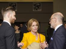 Jake Fitzgerald with Romantia Ghilzon and Dean Haas