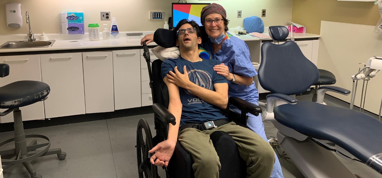 Mary-Ellen Cascone and her patient