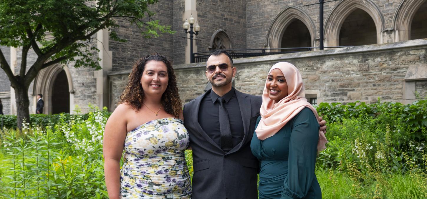 Alexia Fernandes, Mohit Bhasin and Hajir Hamza