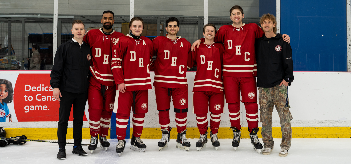 Members of the Dental Hockey Club team