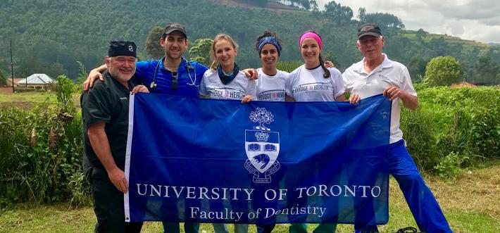 UofT Faculty, alumni and two Doctor of Dental Surgery students on their final clinic day!