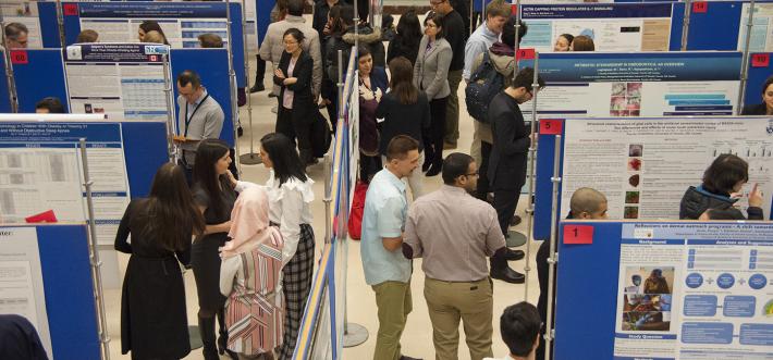 students at Research Day 2018