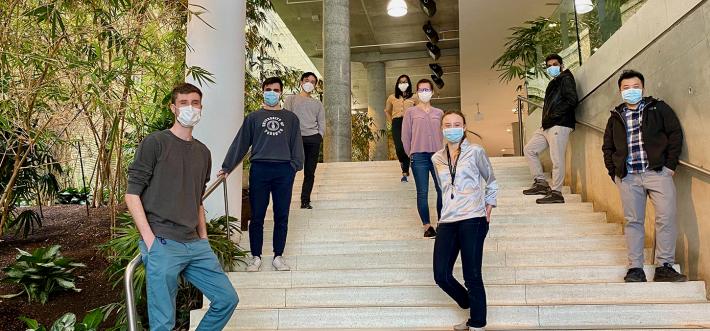 Chan Lab group on Donnelly Centre stair