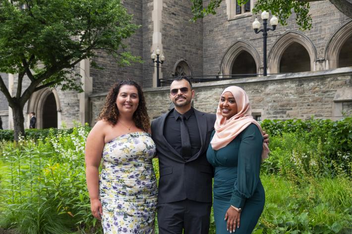 Alexia Fernandes, Mohit Bhasin and Hajir Hamza