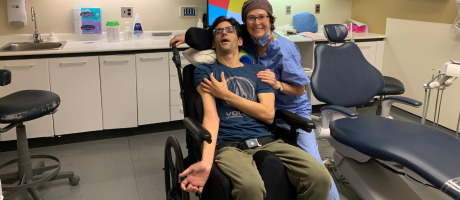 Mary-Ellen Cascone and her patient