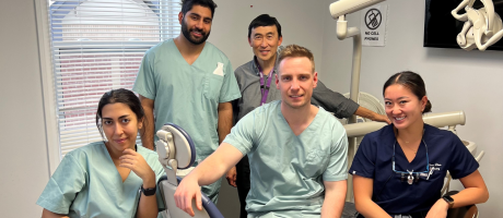 Students in dental clinic