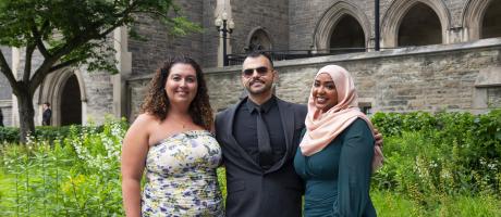 Alexia Fernandes, Mohit Bhasin and Hajir Hamza