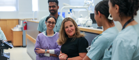 Deputy Prime Minister and U of T Dentistry students