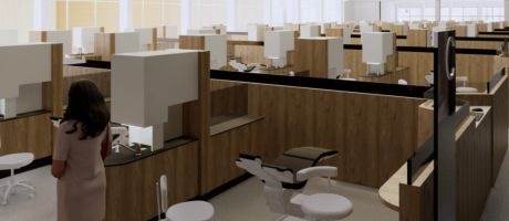 Architectural rendering of new dental clinic